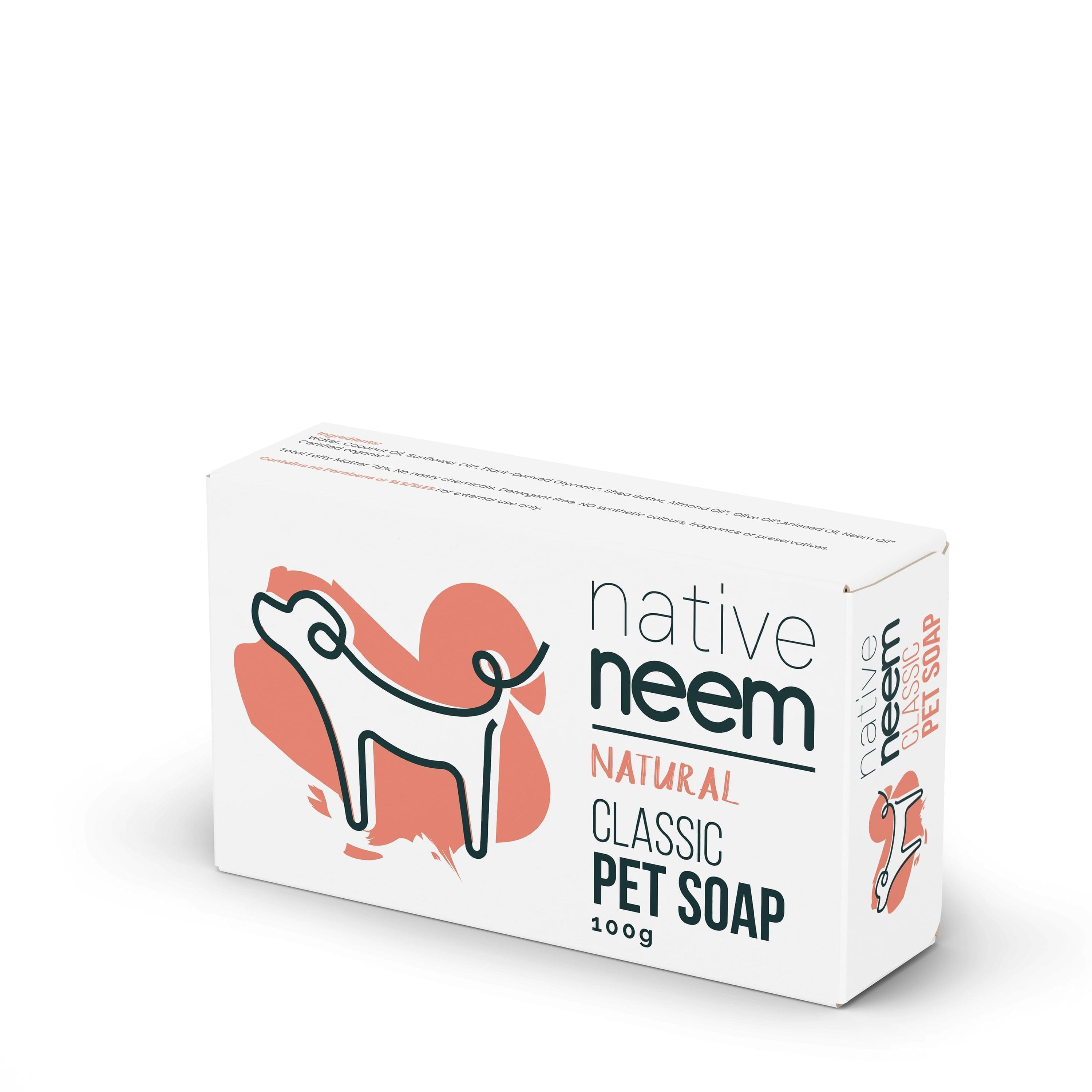 Organic Neem Pet Soap Bar 100g Classic Native Neem NativeNeem